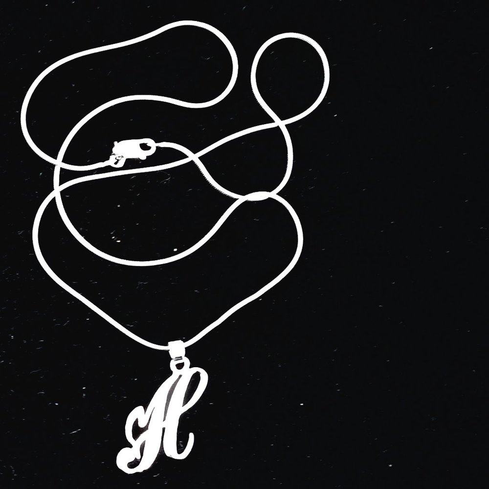 Sterling Silver Initial "H" Necklace